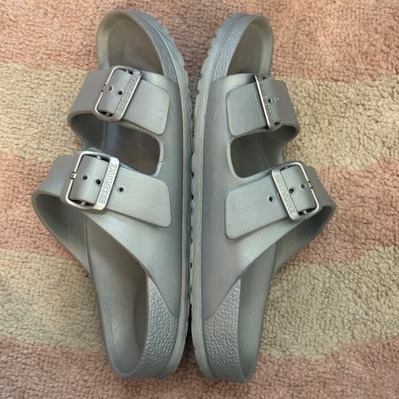 Birkenstock Arizona EVA Silver Stealth Buckle Sandal Slides Waterproof Recovery - Picture 5 of 7